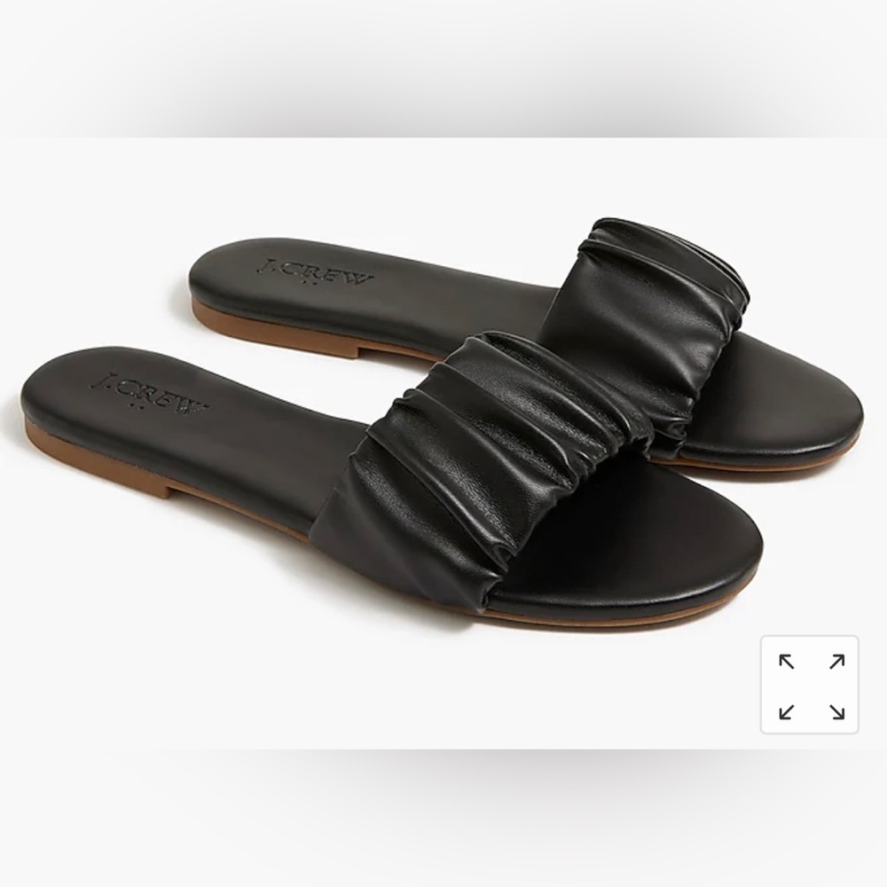 J.Crew Factory One Strap Sandals. Black. Sz 10.  Never worn